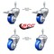 Service Caster 3.5 Inch Blue Polyurethane Swivel 10mm Stem Caster Total Lock Brake, 2PK SCC-TSTTL20S3514-PPUB-BLUE-M1015-2S2 - alternate 2